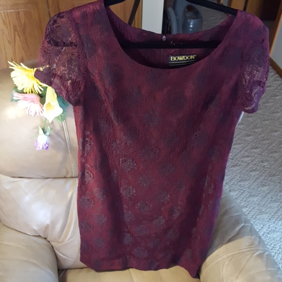 Bowden Dresses & Skirts - New women's bowden burgany floral dress size 8